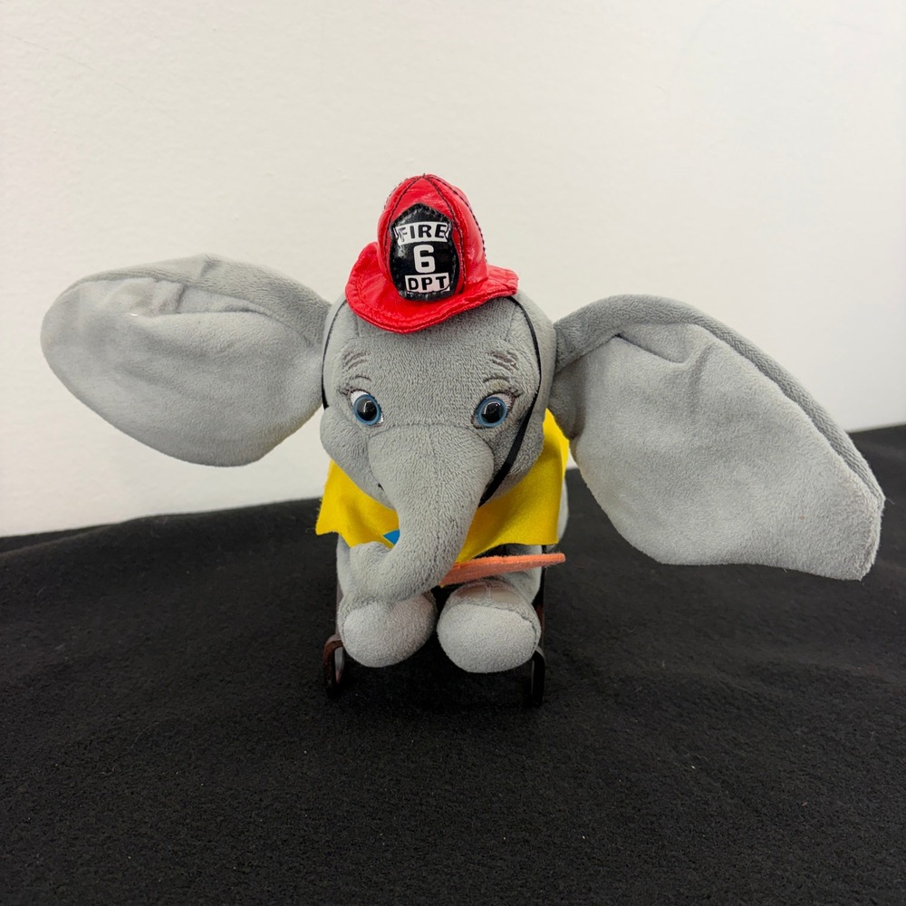 Disney 2019 Dumbo Live Action Plush Stuffed Animal With Fire Hat Just Play